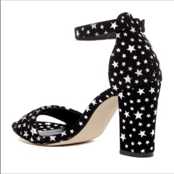 Madden girl nwob black silver stars platforms - Picture 2 of 3